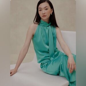 BR Halter Tie Neck Blouse